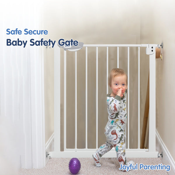 Hopop Baby Safety Gate for Kids with Two-Way Auto-Close - 75x85 Cm