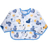 Waterproof Long Sleeve Baby Bib with Crumb Catcher Pocket