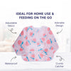 Waterproof Long Sleeve Baby Bib with Crumb Catcher Pocket