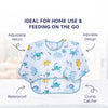 Waterproof Long Sleeve Baby Bib with Crumb Catcher Pocket