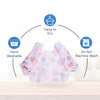 Waterproof Long Sleeve Baby Bib with Crumb Catcher Pocket