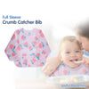 Waterproof Long Sleeve Baby Bib with Crumb Catcher Pocket