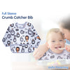 Waterproof Long Sleeve Baby Bib with Crumb Catcher Pocket