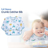 Waterproof Long Sleeve Baby Bib with Crumb Catcher Pocket