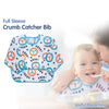 Waterproof Long Sleeve Baby Bib with Crumb Catcher Pocket