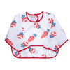 Waterproof Long Sleeve Baby Bib with Crumb Catcher Pocket