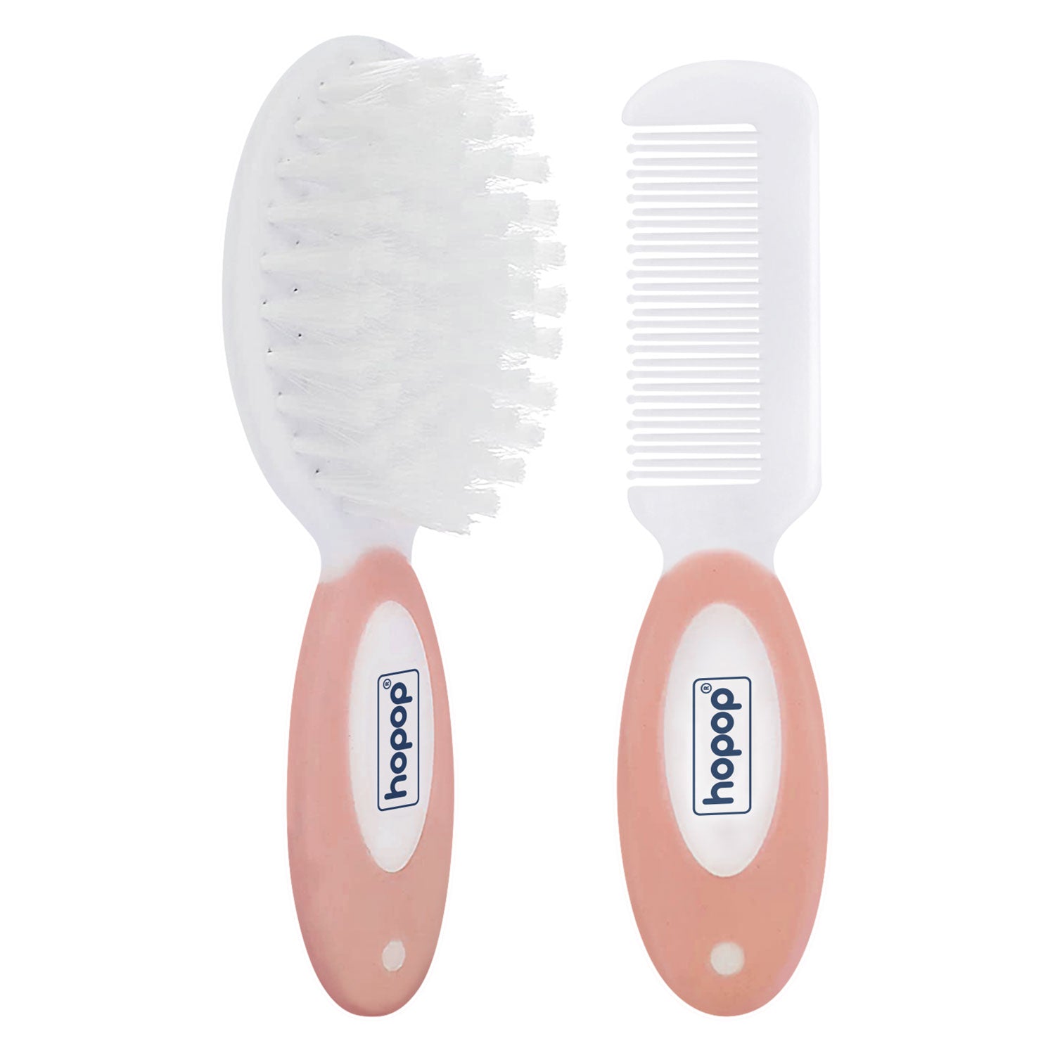 Buy Baby Soft Bristle Hair Brush Rounded Teeth Comb Set