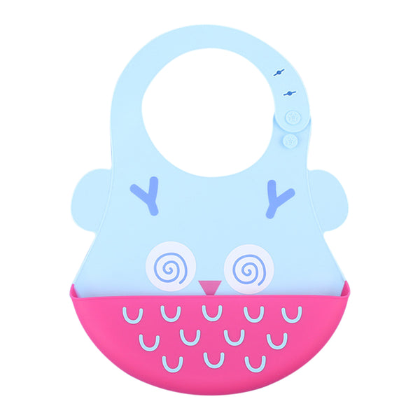 Easy Clean Crumb Catcher Food Grade Silicon Bib, Suitable for Infants and Toddlers between 6 to 36 Months - hopop.in