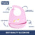 Easy Clean Crumb Catcher Food Grade Silicon Bib, Suitable for Infants hopop.in