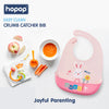 Easy Clean Crumb Catcher Food Grade Silicon Bib, Suitable for Infants and Toddlers between 6 to 36 Months - hopop.in