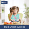 Easy Clean Crumb Catcher Food Grade Silicon Bib, Suitable for Infants and Toddlers between 6 to 36 Months - hopop.in